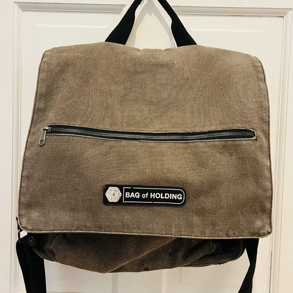 ThinkGeek Dungeons & Dragons The Bag of Holding Canvas Messenger Bag